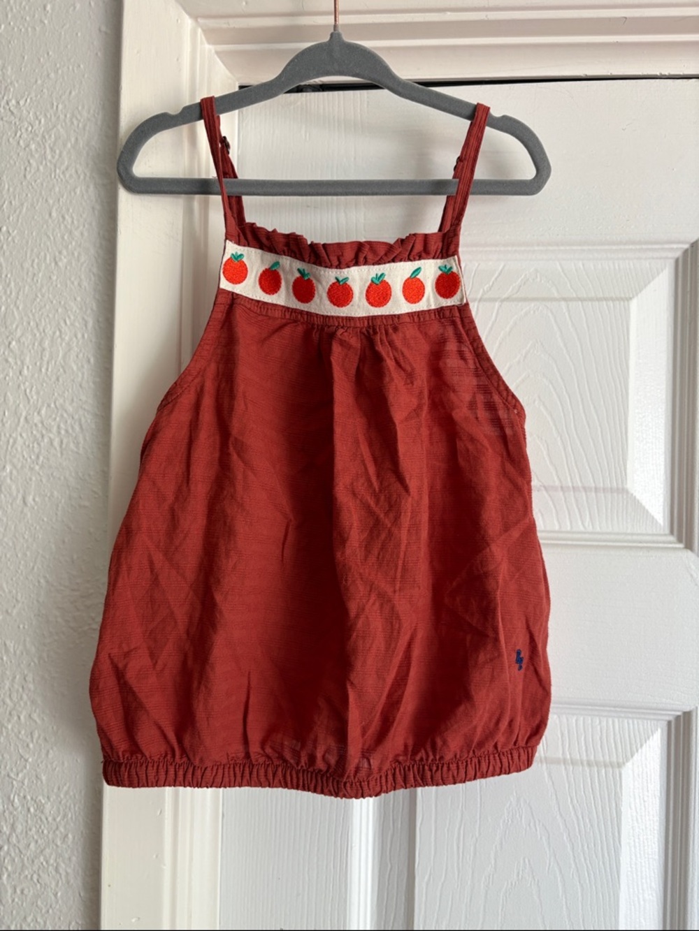 Bobo Choses Woven Tomato Tank Top 8-9Y